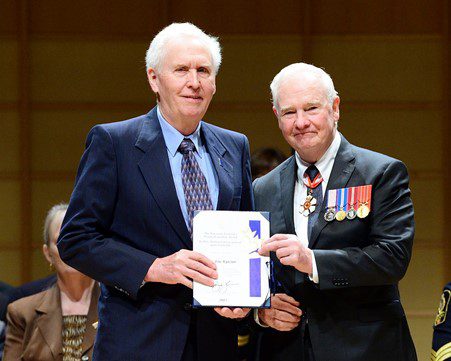 , 202202Eric Kutzner receiving Order of Canada