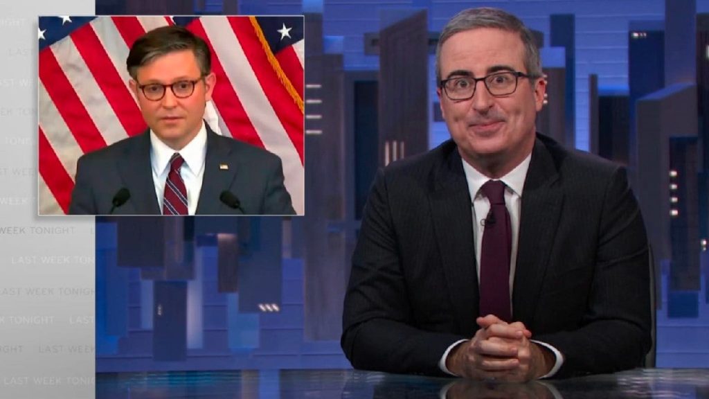 , 202312john oliver mike johnson