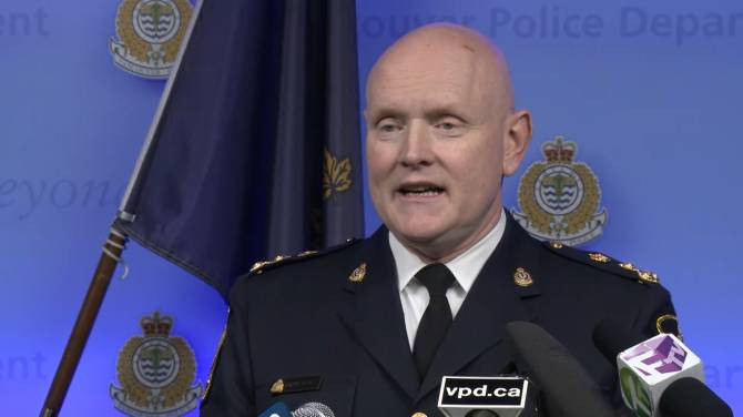 Click to play video: Vancouver police chief on release of suspect in violent offences